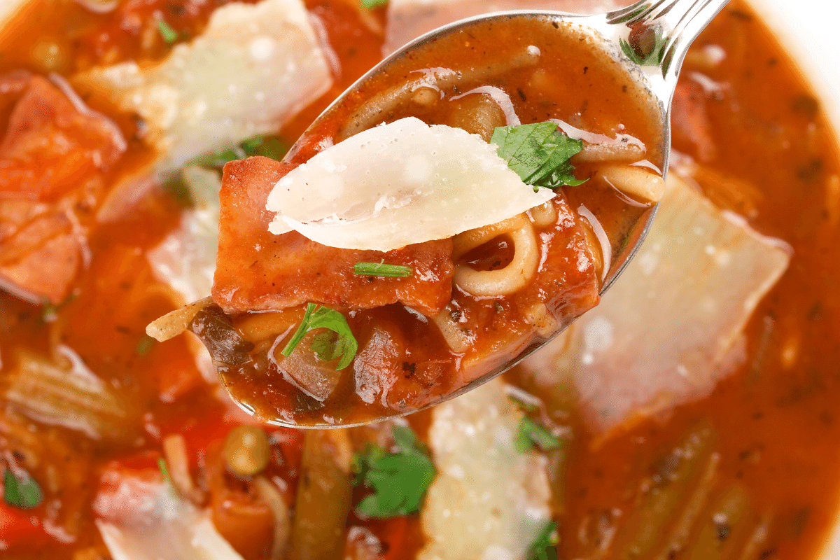minestrone is perfect to help with food waste