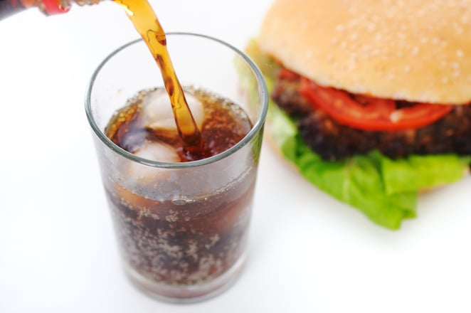 Fast food, burger and coke-1