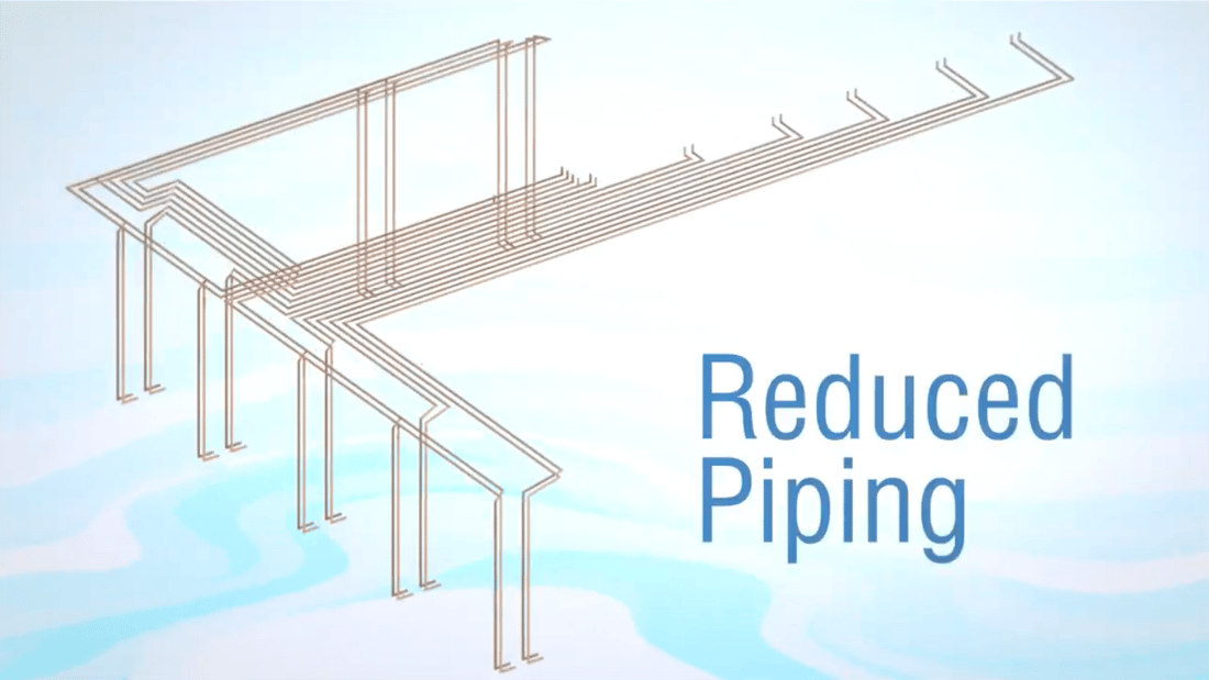 commercial refrigeration reduced piping